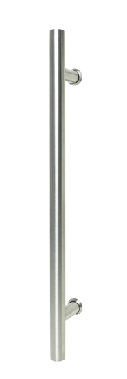 Complete glazen binnendeur Sky black 73x201cm inox ronde trekker & premium scharnieren