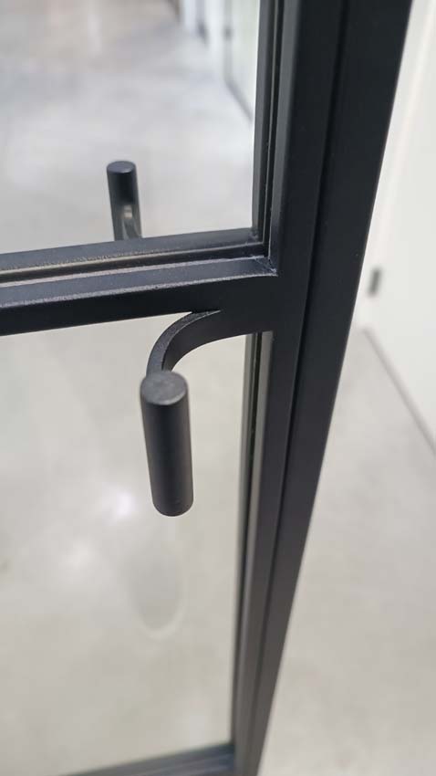 Dubbele stalen binnendeur Black Beauty zwart 2x6R links duwend op maat