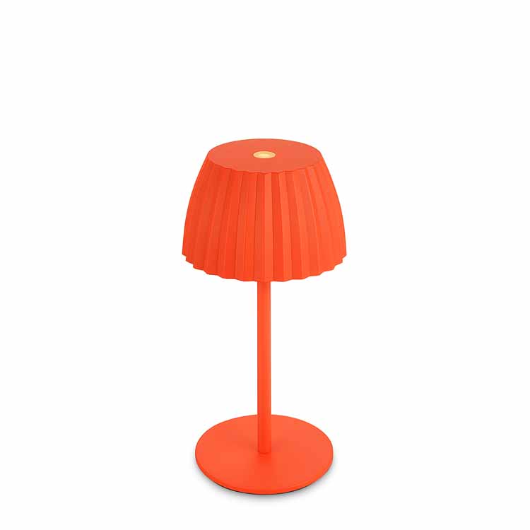 Tafellamp Elvoro - oranje - 20cm - dimbaar - LED - 1.5W - 2700K - IP44 - USB