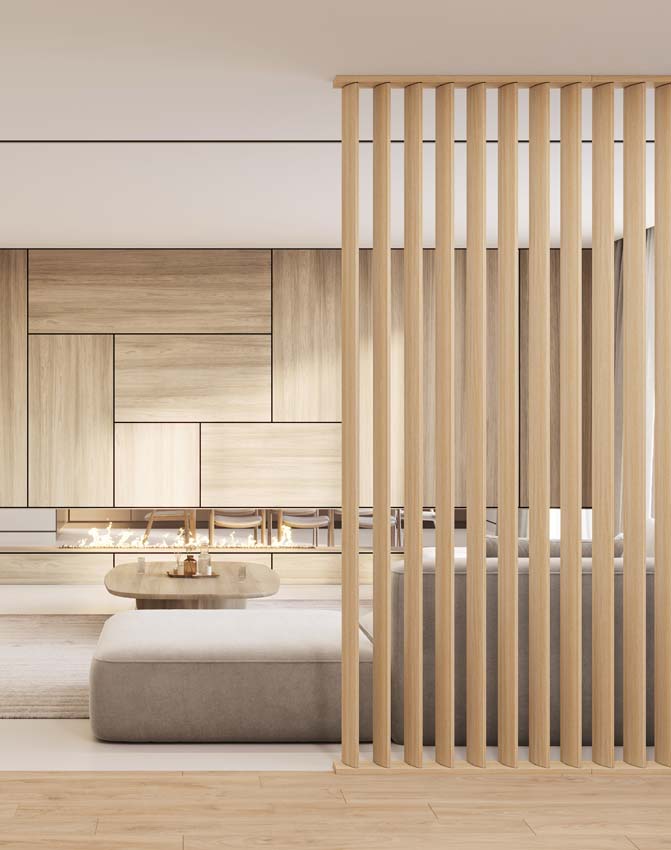 Montagekit Line up Separo licht eik