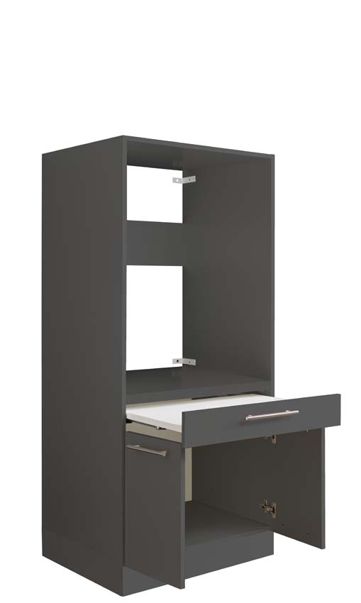 Wasmachine kast Decowash voor 1 toestel antraciet 67,5x67,5x162cm