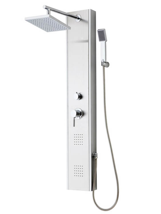 Doucheset Tosca 2 massagesproeiers inox