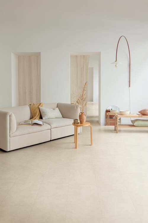 Sol vinyle Floorify Jellyfish dalle 4mm beige clair 61x30,5cm