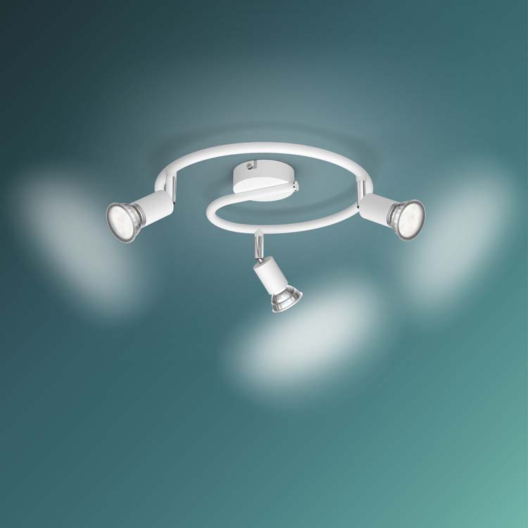 Opbouwspot Wit 3x50W