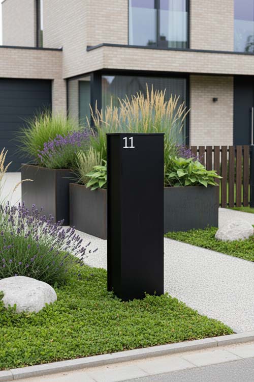 Boîte à colis Wembley Design noire Boîte à colis Wembley Design noire