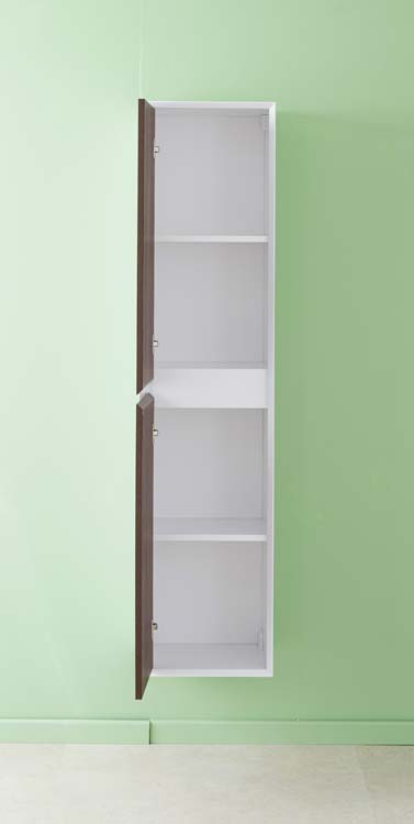 Kolomkast Ace mat wit/eik hangend 170x40x35cm