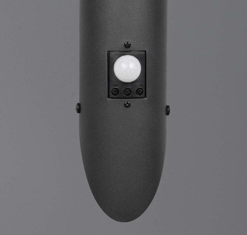 Wandlamp buiten - Zwart - 21x16x24cm - E27 - 1x25W - Sensor