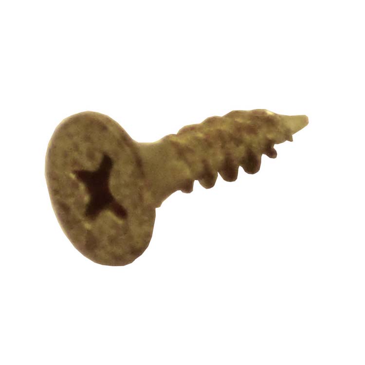 Vis pro paumelle 17mm vieux jaune