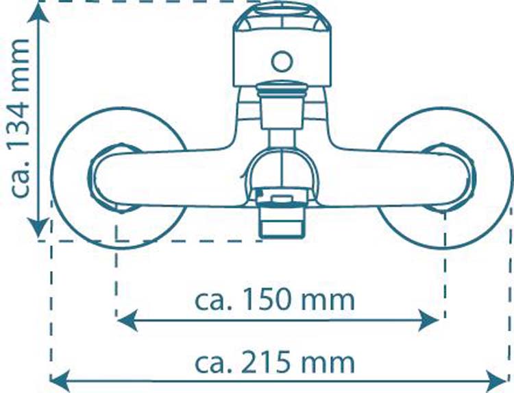Badkraan Felipa chroom