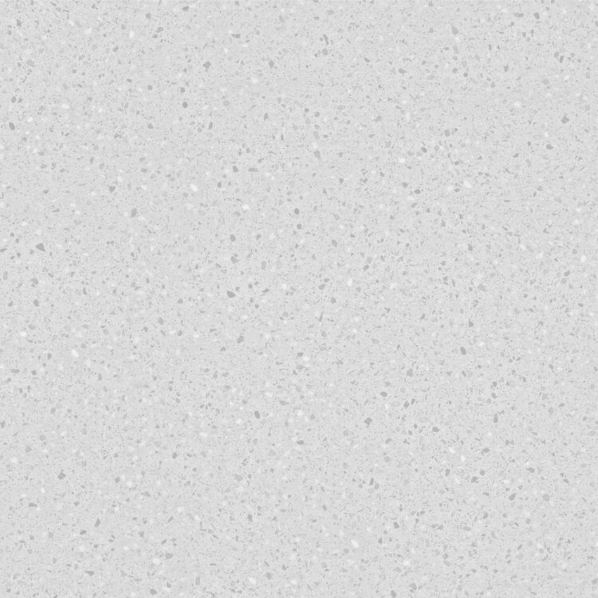 Panneau mural Terrazzo Snow SPC sans joints blanc 90x260x0,4cm
