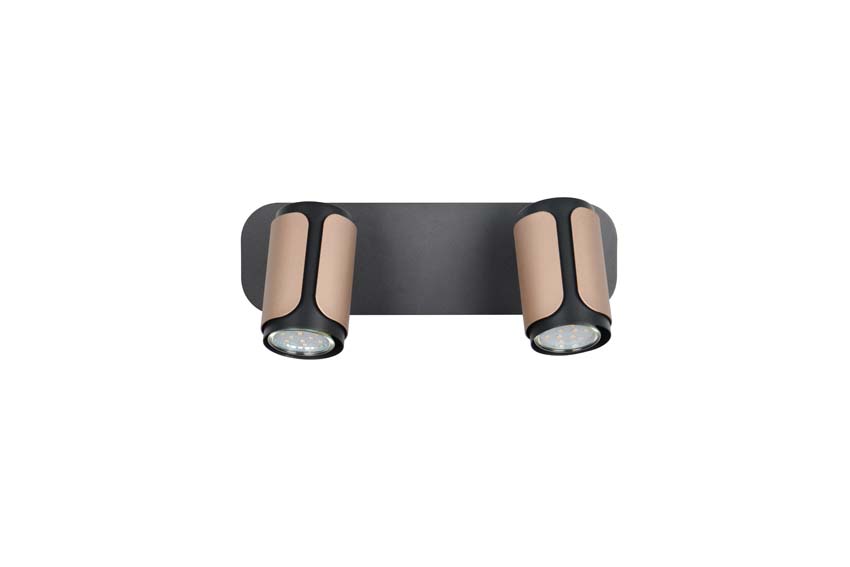 Spot en saillie - Brun café - 30x12x16cm - Dimmable - GU10 - 2x10W