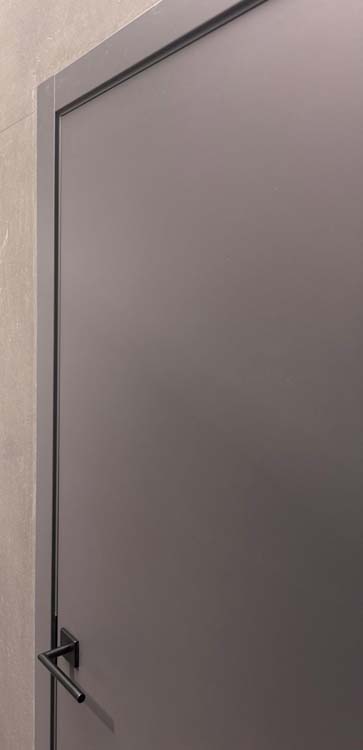 Complete binnendeur Graphite grijs 201,5x73cm honingraat omkeerbaar + deurkast 16,5cm