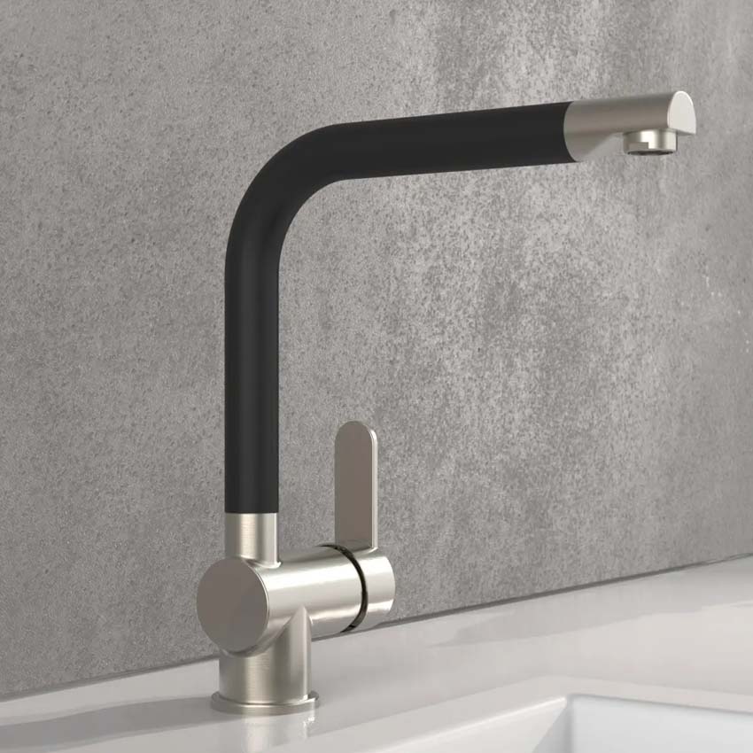 Keukenkraan Florence inox-look