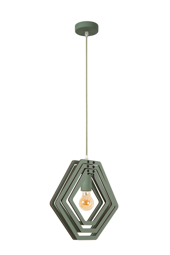 Lucide Mauro - Hanglamp kinderkamer - 1xE27 - Groen