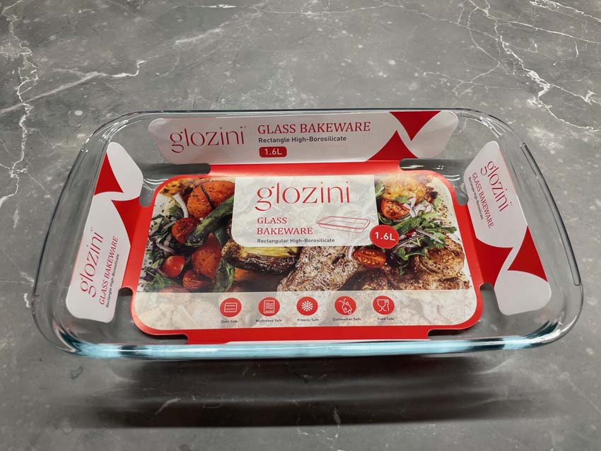 Plat à four en verre transparent 1,6L