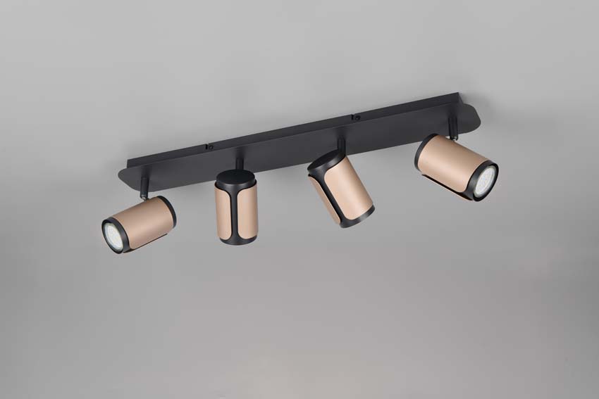 Spot en saillie - Brun café - 60x12x16cm - Dimmable - GU10 - 4x10W