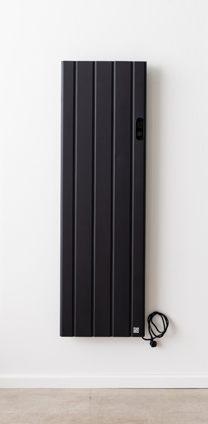 Elektrische designradiator Daisy enkel 160x50cm antraciet 1500Watt