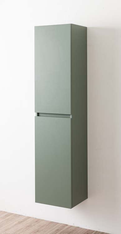 Armoire colonne Dotan eucalyptus vert suspendue 170x40x32cm