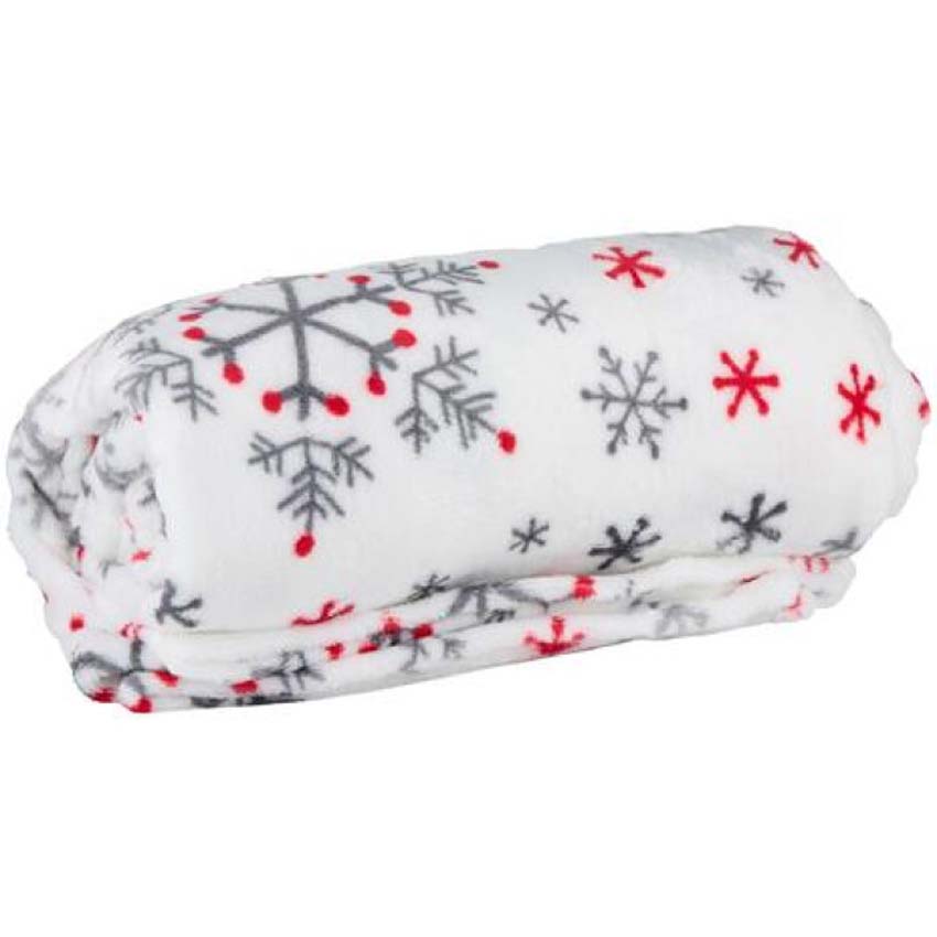 Plaid Articasa x-mas flanelle beige/blanc/rouge 200x150cm Plaid Articasa x-mas flanelle beige/blanc/rouge 200x150cm