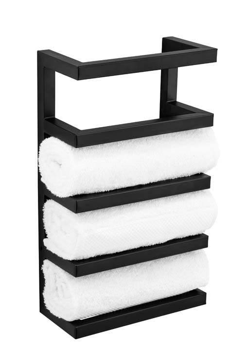 Porte-serviettes Wenko Fondiro noir mat