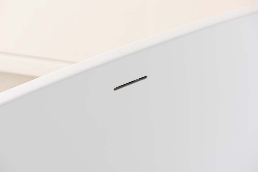 Vrijstaand bad Bre glanzend wit 180x95cm