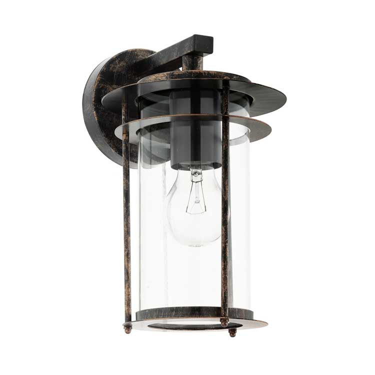 Wandlamp buiten antiek E27 - Max. 60W - Koper