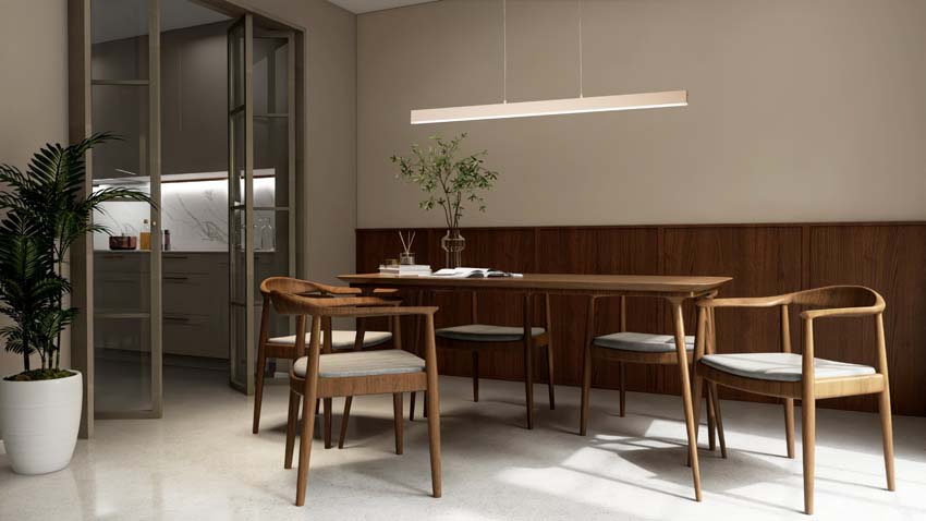 Hanglamp Easy Lift - Zand - 115cm - Dimbaar - 1x22W - 4000K