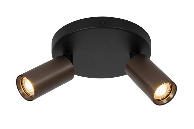 Spot plafond Zen - café - Ø15cm - 2xGU10