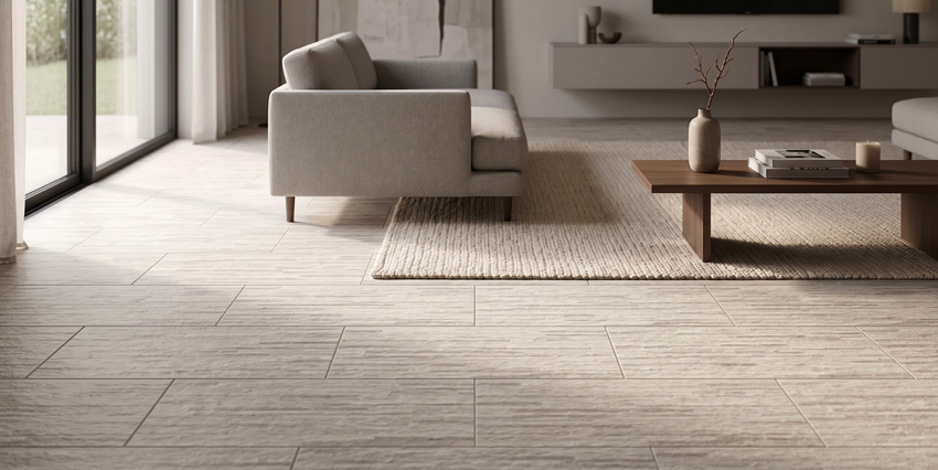 Carrelage de sol et mural Deco Evoluta Cave gris clair 30x60cm