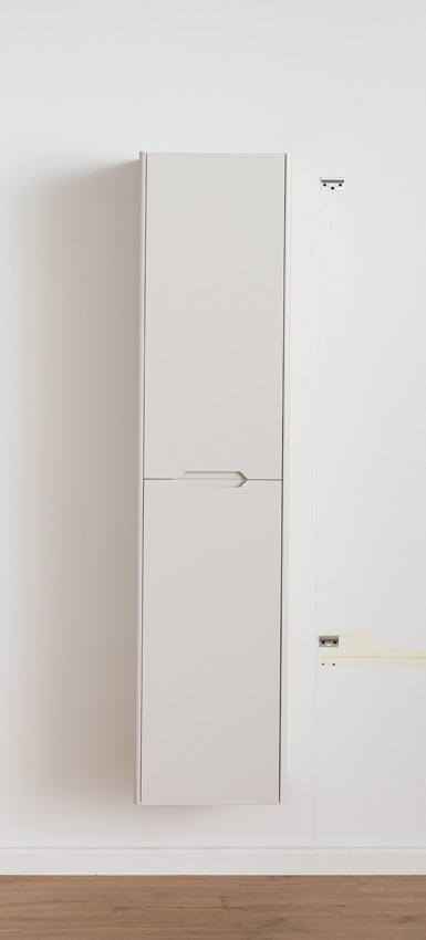 Armoire colonne Billie beige suspendue 170x40x35cm