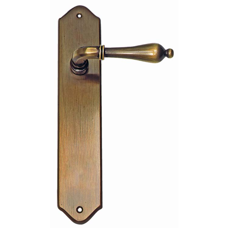 Poignée de porte pescara bronze sur bouclier sans cylindre