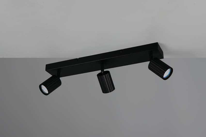 Spot en saillie - Noir - 50x9x14,5cm - Dimmable - GU10 - 3x10W