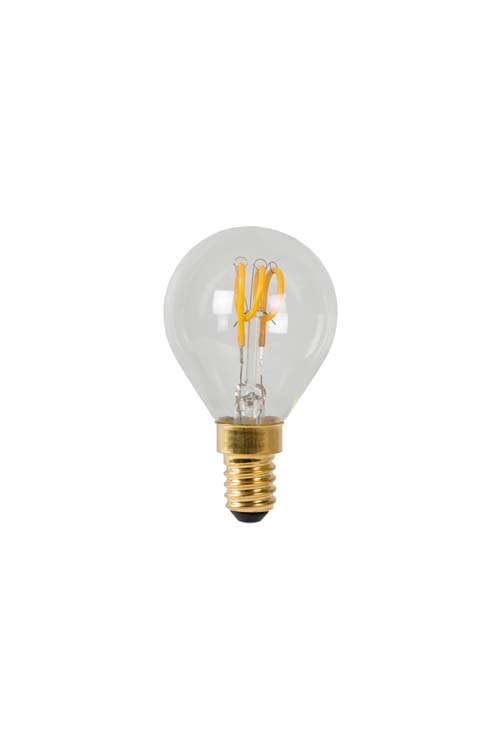Ampoule filament - transparent - Ø4,5cm - E14 - 3W - 2700K