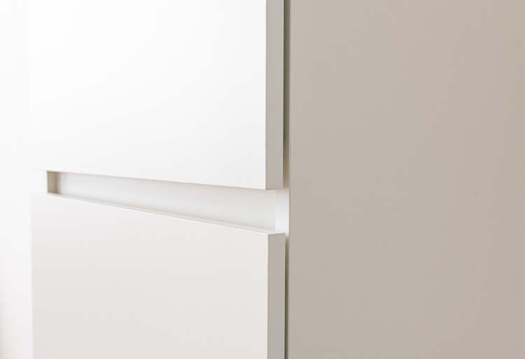 Armoire de cuisine Plenti armoire colonne avec étagères blanc 60x208cm