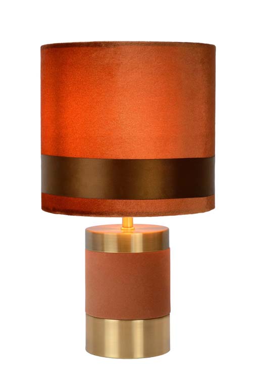 Lucide EXTRAVAGANZA FRIZZLE - Lampe de table - Ø 18 cm - 1xE14 - Brun