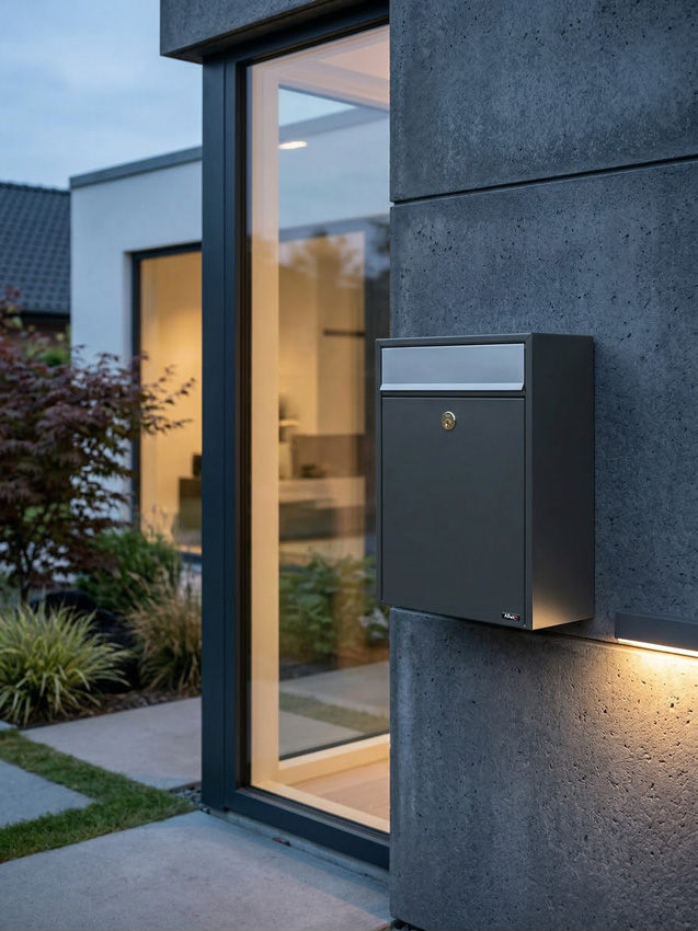 Brievenbus Aaron antraciet