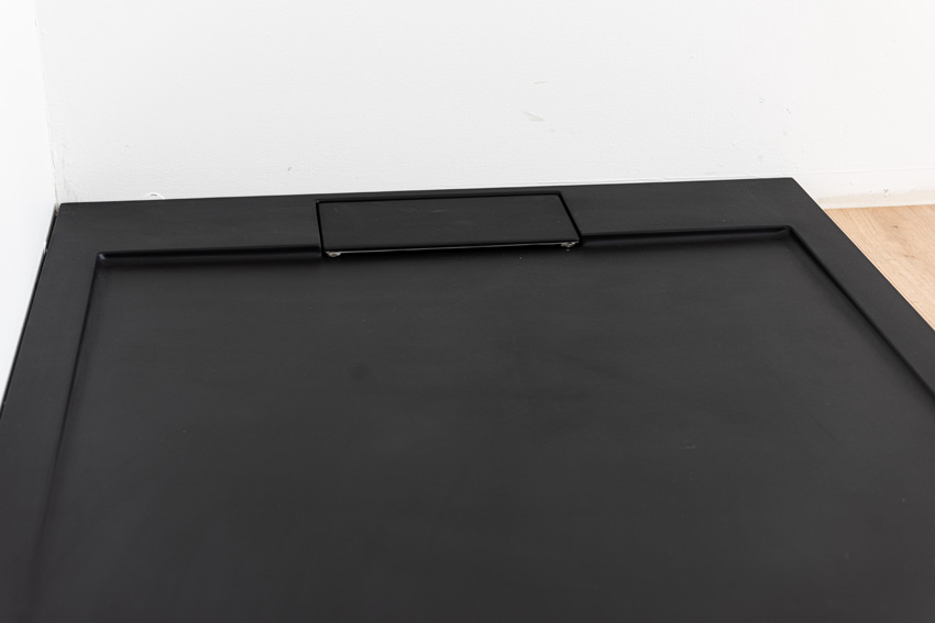 Receveur de douche Akon polybeton noir mat 120x90cm