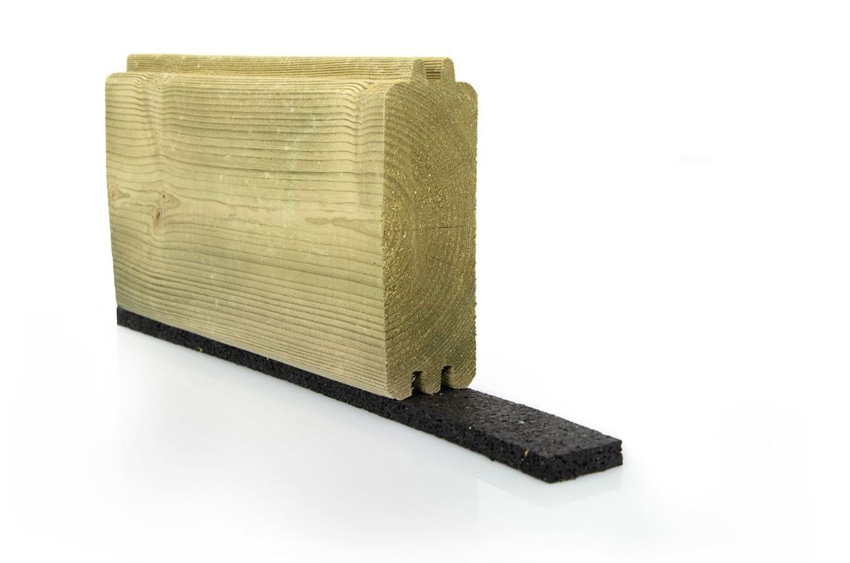 Isolatieband rubber zwart 8x30mm rol 8m voor tuinstudio Harper