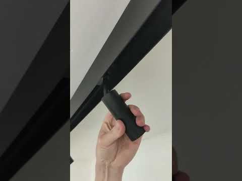 Rail lumineux design Béa noir 2,9m 4 spots + 3 lustres 4x4W 3x6W