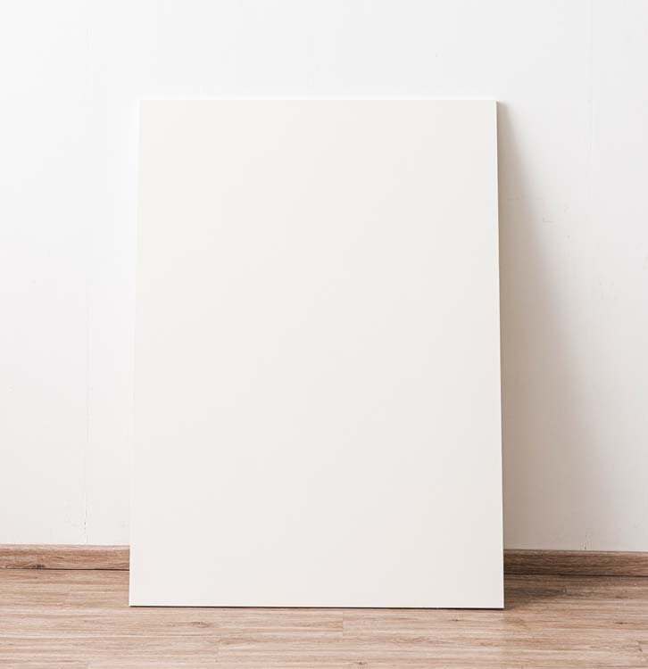 Paroi arrière pour îlot de cuisine Plenti blanc 120cm