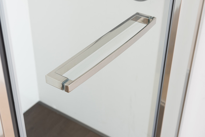 Douchehoek Ares met plaatsbesparende deur chroom 90x90x190cm