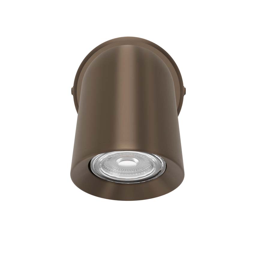 Applique murale - Bronze - Ø8xH11cm - Dimmable - GU10 - 1x5W