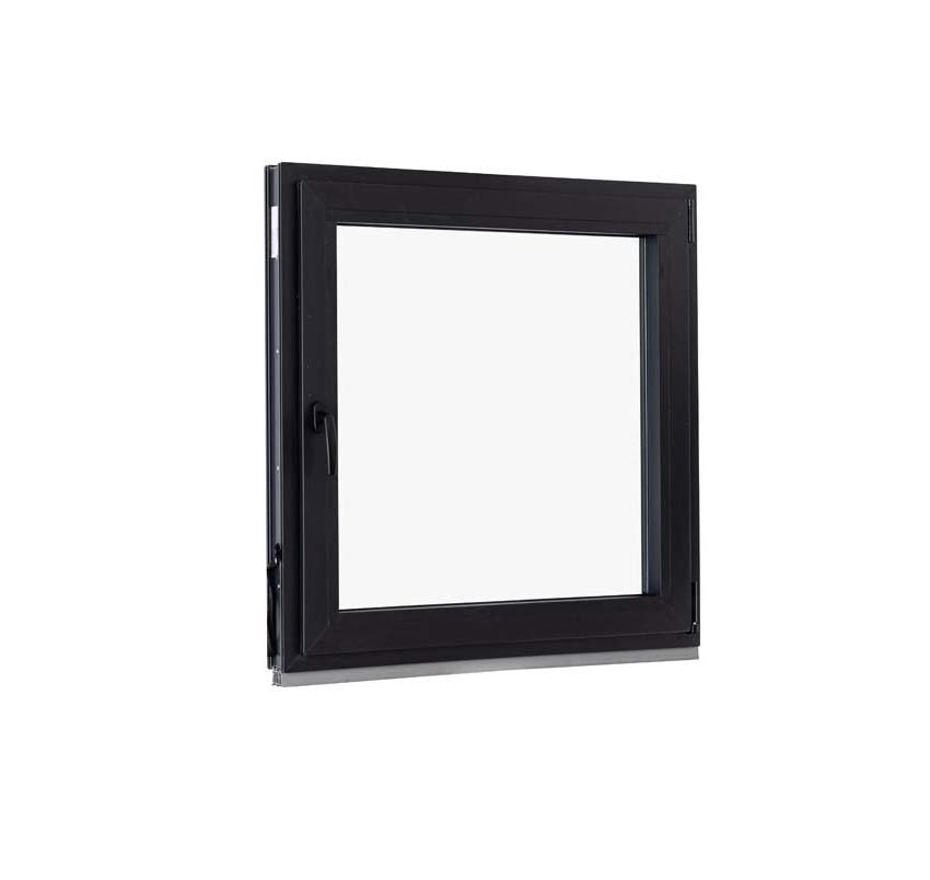 1-VAN Châssis oscillo-battant pvc Elegant noir/noir B1000xH1000 mm D