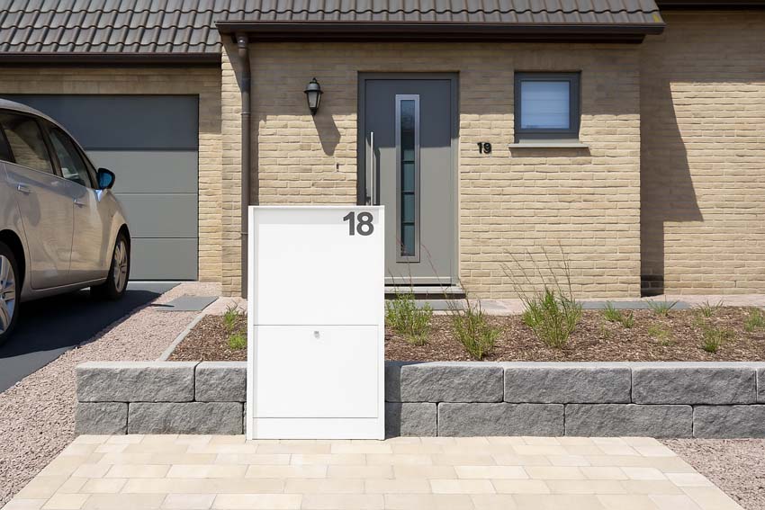 Boîte à colis ONZO (eSafe) Dropbox Medium Back blanc