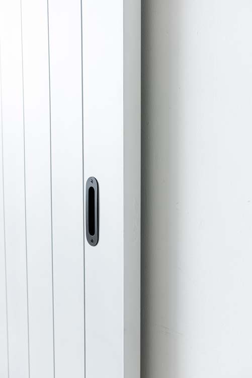 Porte coulissante double Titus avec V-joint+rail noir 2x 930x2115mm