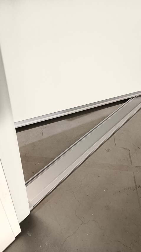 Porte extérieure pvc anti-effraction avec finition alu Varno blanc L980 X H2180 mm G