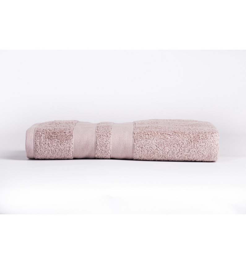 Serviette de douche Cosibel en coton rose 100x150cm
