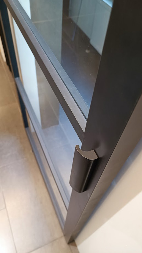 Bloc-porte 73cm steel look feeling 8R verre clair 201.5cm