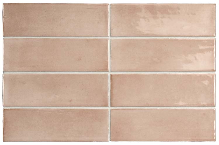 Wandtegel Nono Orchard glanzend rose 5x15cm