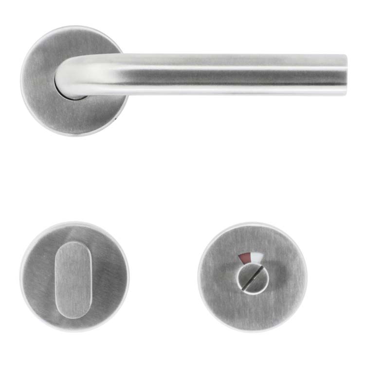 Poignée de porte pro eco lucera 19mm avec serrure toilette